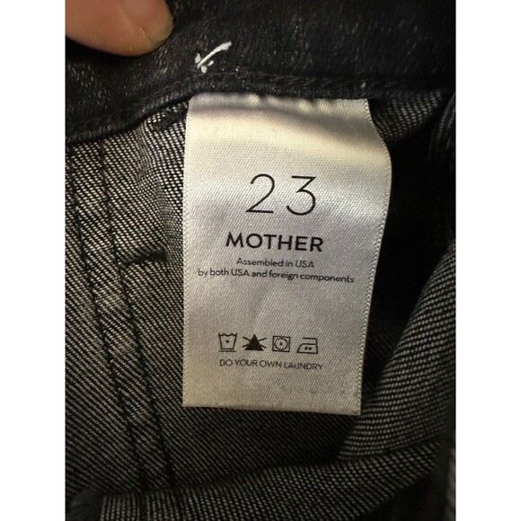 Mother Wrapper Patch Springy Ankle in Train Stops Black High Rise Women's 23 - Picture 11 of 13